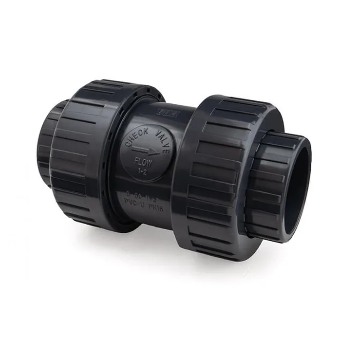 CPVC double union ball check valve