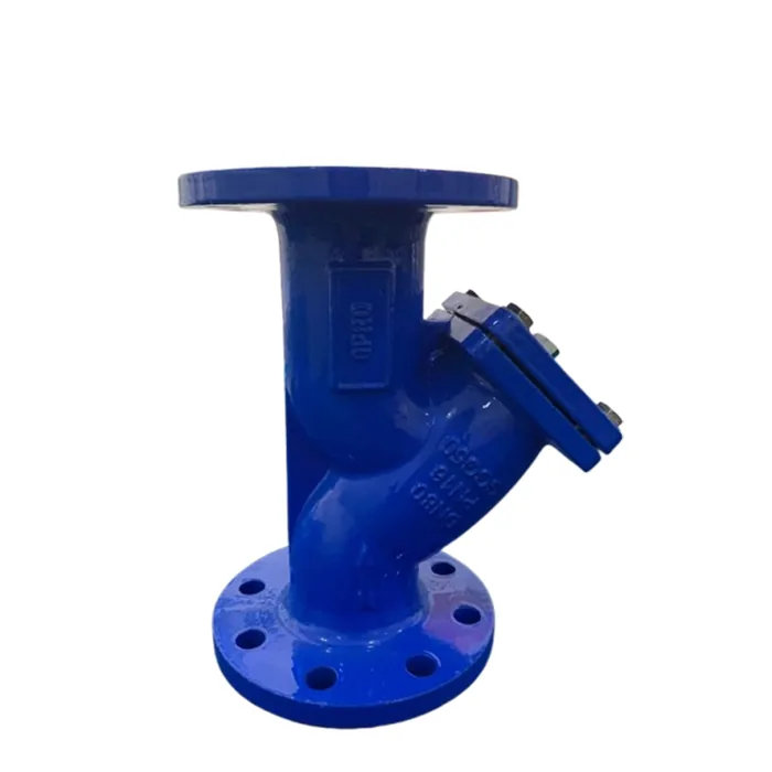 Cast iron Y-strainer with flanges